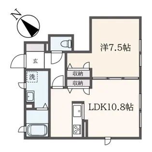 東京都八王子市上柚木【アパート】の間取り