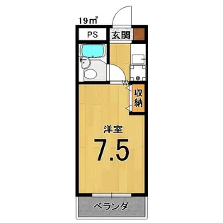 ヤングヴィレッジ嵯峨【4階】の間取り