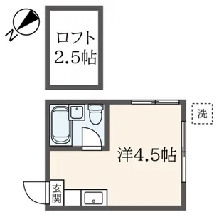 シャトー代田橋【1階】の間取り