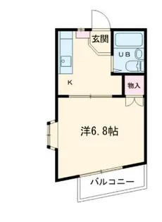 けやき ハイツB【1階】の間取り
