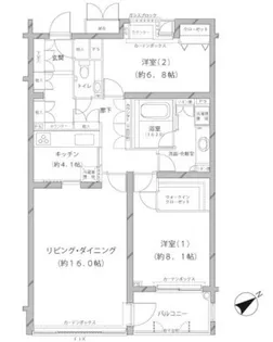 MFPRコート代官山【3階】の間取り