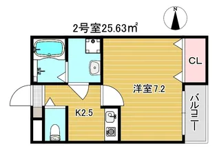Acht HIK Residence 南住吉【1階】の間取り