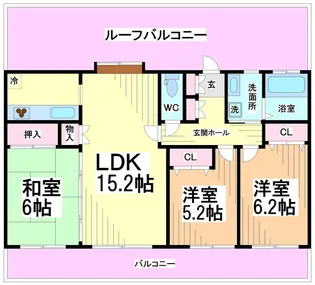 神奈川県川崎市多摩区枡形6【マンション】の間取り