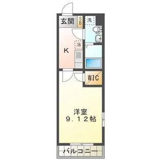 1Kの間取り画像