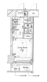 ザ・パームス東武練馬【6階】の間取り