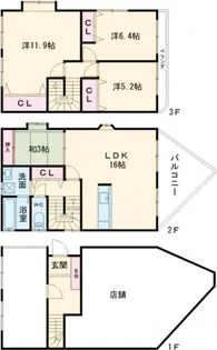 東京都江戸川区江戸川6【一戸建】の間取り