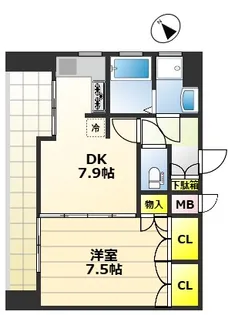 ネクステージ国立4【7階】の間取り