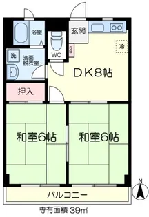 加藤ハイツ【3階】の間取り