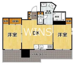 福岡県福岡市東区箱崎2【マンション】の間取り
