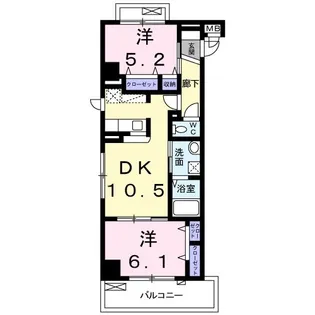 アンソレイユ【2階】の間取り