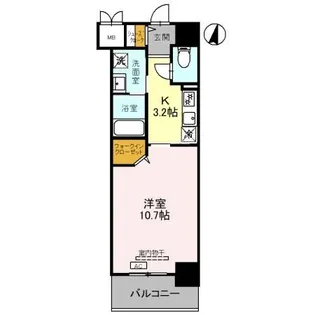 大阪府枚方市岡本町【マンション】の間取り