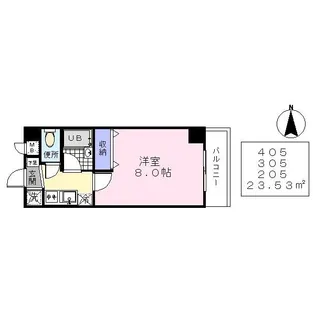シュミネ森下【4階】の間取り