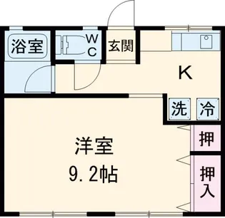 御幸ヶ原コーポ【1階】の間取り