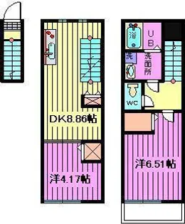 埼玉県さいたま市浦和区前地2【マンション】の間取り