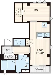 セルティス神楽坂【3階】の間取り