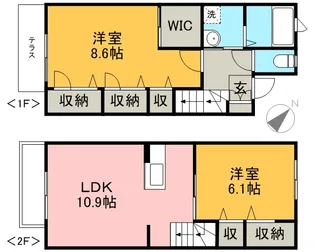 エクセル妙典【1階】の間取り