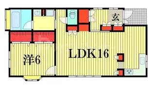 1LDKの間取り画像