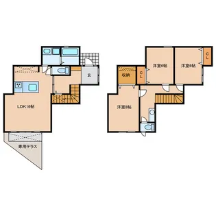 静岡県浜松市中央区広沢2【一戸建】の間取り