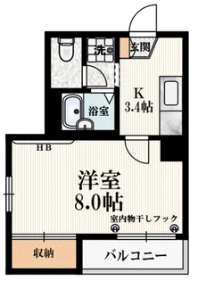 ヴィラ中落合【1階】の間取り