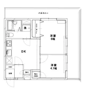 東京都練馬区貫井1【マンション】の間取り