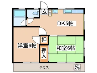 藤コーポ【1階】の間取り