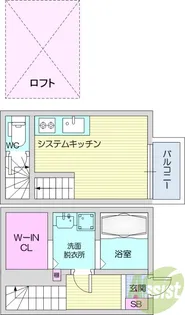 Raggio旭ヶ丘【1階】の間取り