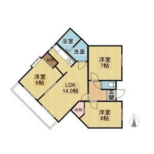 セレーブル【2階】の間取り