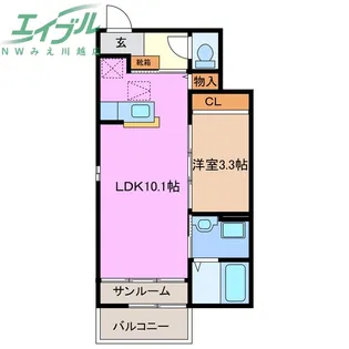 GREEN【1階】の間取り