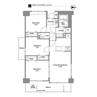 コンフォリア西荻北【5階】の間取り