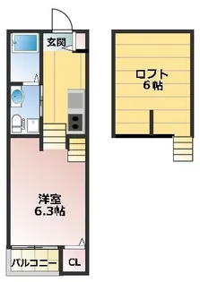 Flats博多南【1階】の間取り