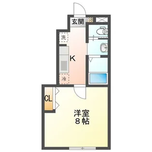 Maisonette Land 楠駅【1階】の間取り