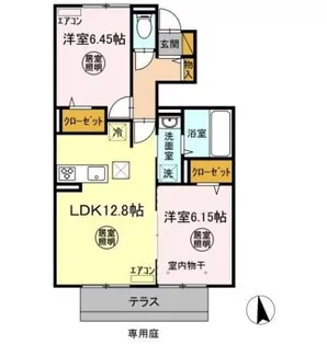 千葉県千葉市中央区都町4【アパート】の間取り