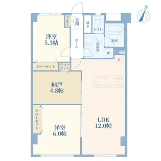 東急江田駅前ドエリング【5階】の間取り