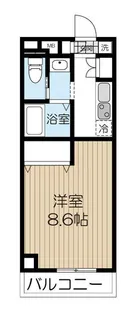 アンプルール ベトン メーヴェ【4階】の間取り