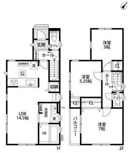 東京都世田谷区上祖師谷4【一戸建】の間取り