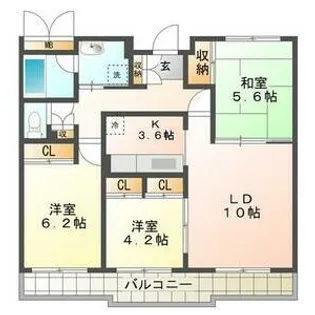 Sunrise Avenue(サンライズアヴェニュー)【1階】の間取り