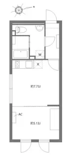 アレーロ西早稲田【2階】の間取り