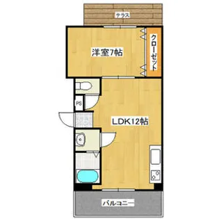 メゾンフェニックス【1階】の間取り