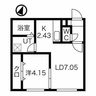 ワイズフロント【4階】の間取り