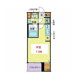 クレヴィスタ品川西大井【1階】の間取り