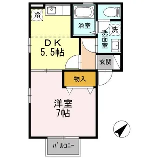 ウィルモア翔【2階】の間取り