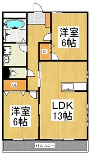 Daimon嶋田【2階】の間取り
