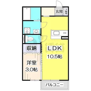 東京都練馬区富士見台4【アパート】の間取り