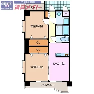 マジェスティ【1階】の間取り