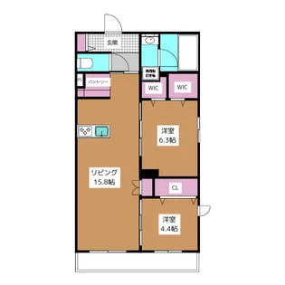 ラ ケイム【2階】の間取り