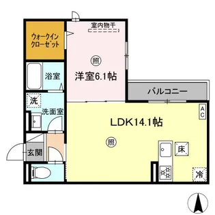 DWELL石垣東 (大和)【3階】の間取り