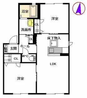 パルク・ヴァン D棟 D【1階】の間取り