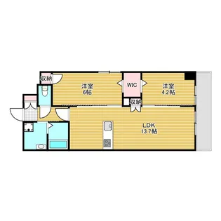 トリニティ豊中本町【2階】の間取り