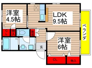 グレイスダイヤI【1階】の間取り