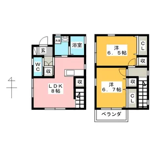埼玉県川口市川口5【一戸建】の間取り